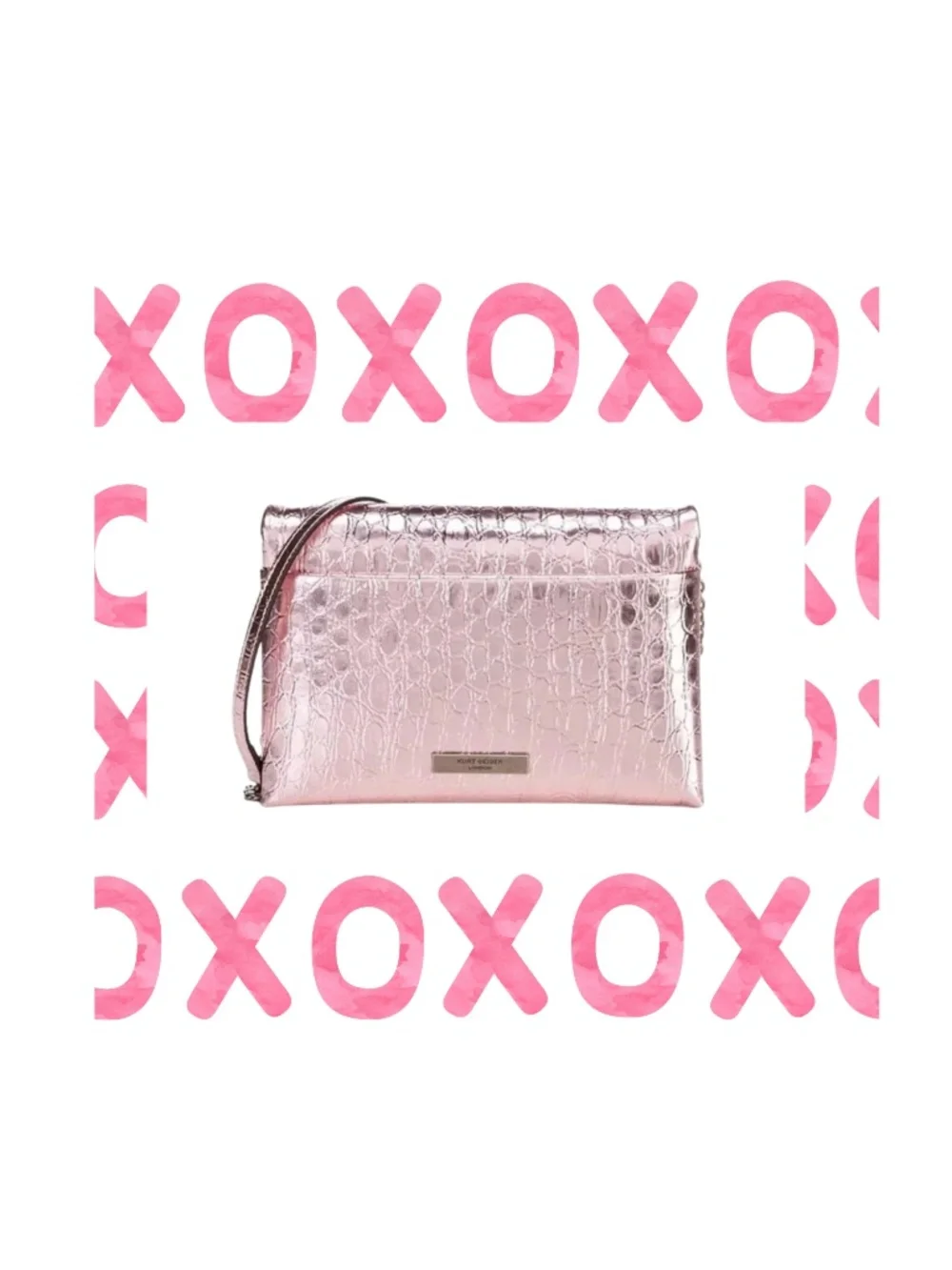 KURT GEIGER LONDON Kensington Duet Love Small Leather Bag